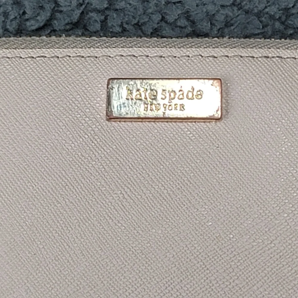 Kate Spade New York Wallet Pink‎ Leather Laurel Way Darci Clutch Zip Around NY